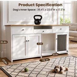 Dog Crate Cabinet NJ08003 - Durable Storage | Bulk Discounts Available