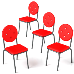 4-Piece Bar Stool Set - Comfortable Seating | OEM Customizable