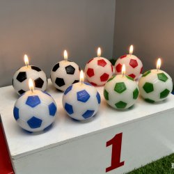 Soccer Candles | Iron Can 6pcs - Unique Gift Idea | Wholesale Pricing