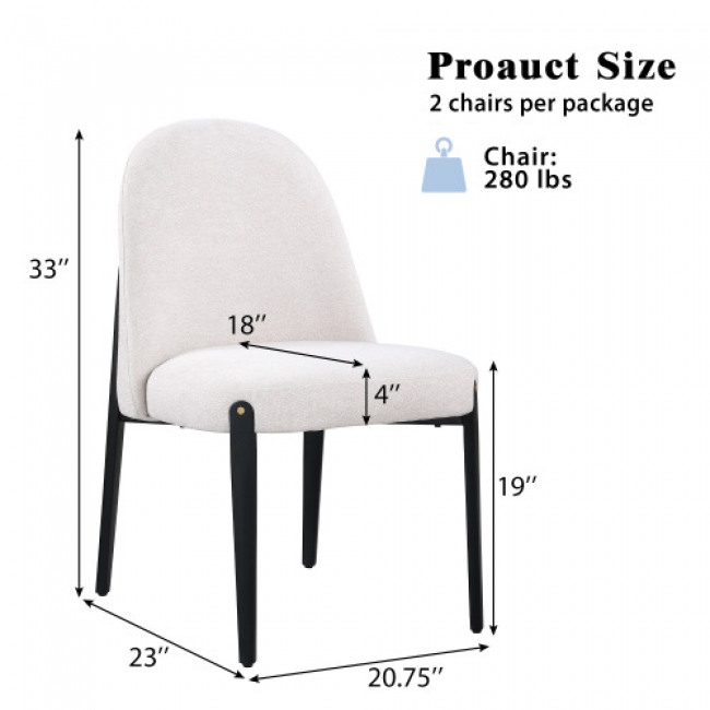 Armless Dining Chairs 68 Sets - Comfortable Seating | Bulk Discounts Available - Image 1