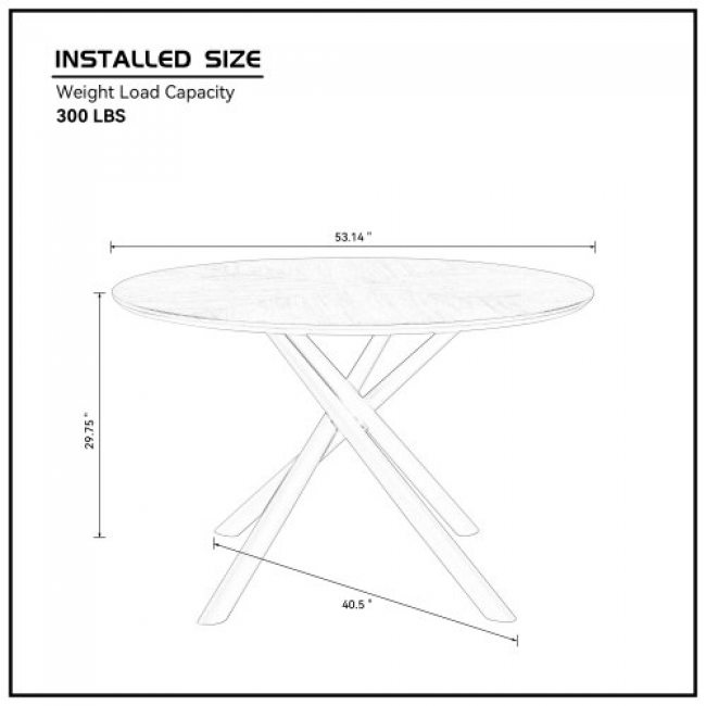 Round MDF Dining Table - 70pcs Clearance | Bulk Wholesale Available - Image 2