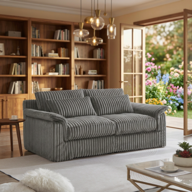 Corduroy Sofa 33 Sets - Comfortable Seating | Bulk Discounts Available - Image 5