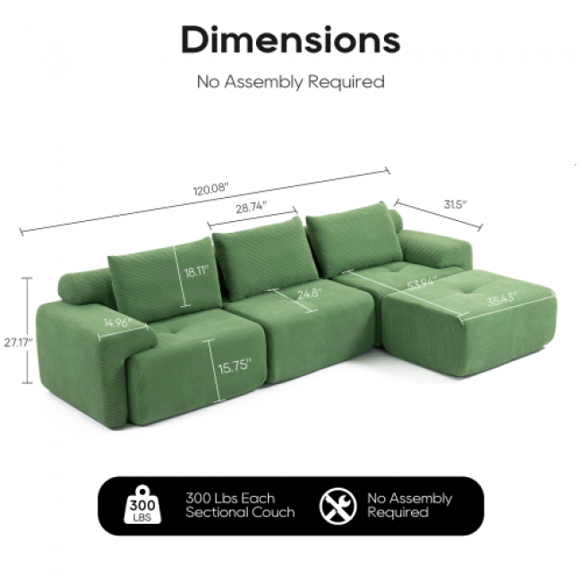 L-Shaped Sofa Set - 79 Clearance | Bulk Direct from Factory - Image 4