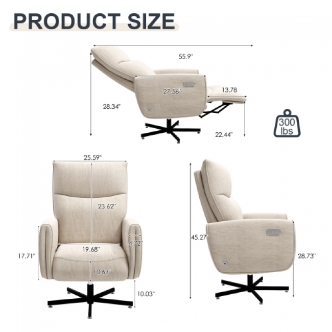 Electric Recliners USA - Beige, Gray, Yellow, Brown | Bulk Clearance Sale - Image 6