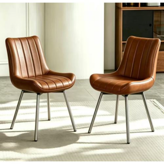 Leather Dining Chairs - Comfortable Seating | Bulk Orders Available - Image 1
