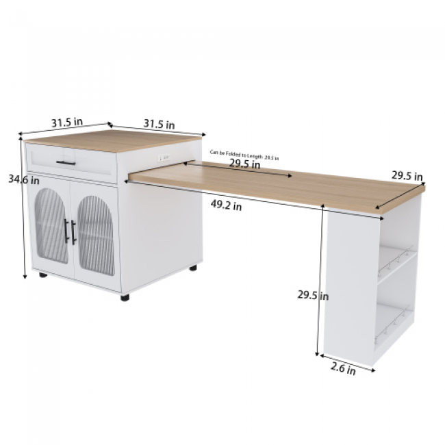 Expandable Kitchen Island - 83pc Set | Customizable & Factory Direct - Image 4
