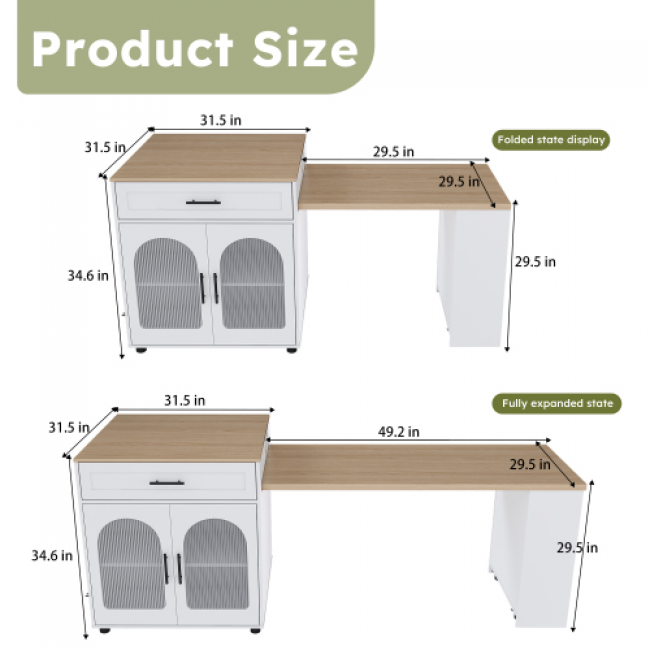 Expandable Kitchen Island - 83pc Set | Customizable & Factory Direct - Image 7