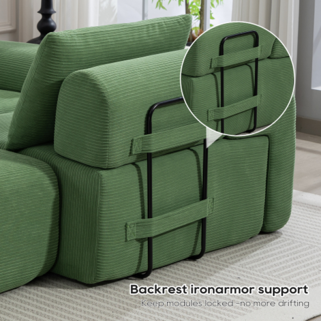 L-Shaped Sofa Set - Comfortable Living Room Seating | Bulk Orders Available - Image 3