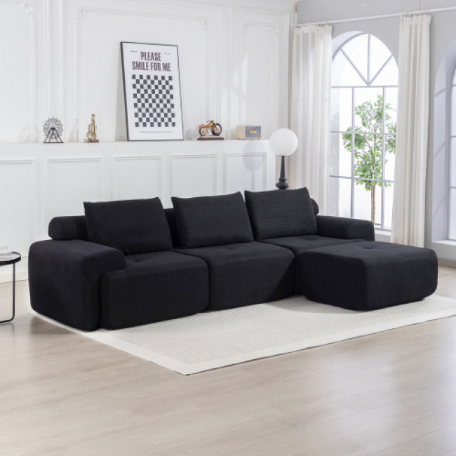 L-Shaped Sofa Set - Comfortable Living Room Seating | Bulk Orders Available - Image 7