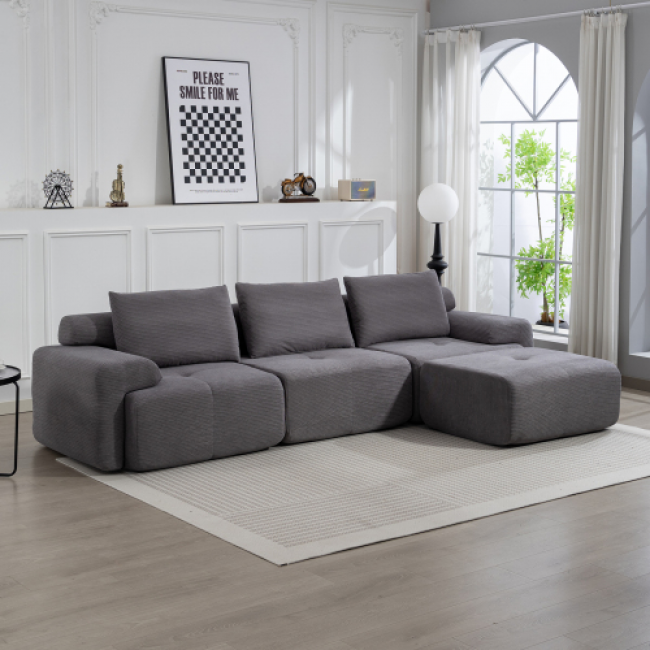 L-Shaped Sofa Set - Comfortable Living Room Seating | Bulk Orders Available - Image 11