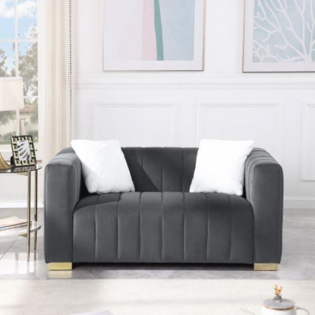 Modern black sofa set with white cushions, ideal for contemporary living spaces. perfect for home decor.