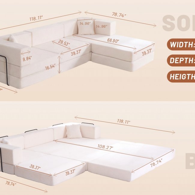 Modular Sofa 95 Sets - Comfortable Living Room Seating | Wholesale Custom Options - Image 1