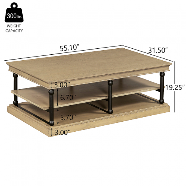 Coffee Table Sets 98 - Brown 70, Gray 28 | Wholesale Discounts - Image 1