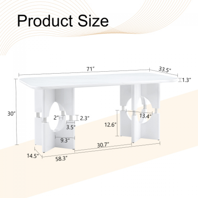 Dining and Side Tables 95pc Set - Elegant Home Decor | Wholesale Bulk Pricing - Image 1