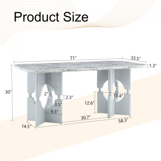 Dining and Side Tables 95pc Set - Elegant Home Decor | Wholesale Bulk Pricing - Image 3