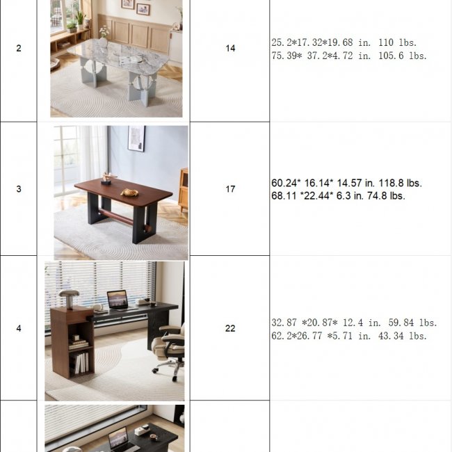 Dining and Side Tables 95pc Set - Elegant Home Decor | Wholesale Bulk Pricing - Image 10
