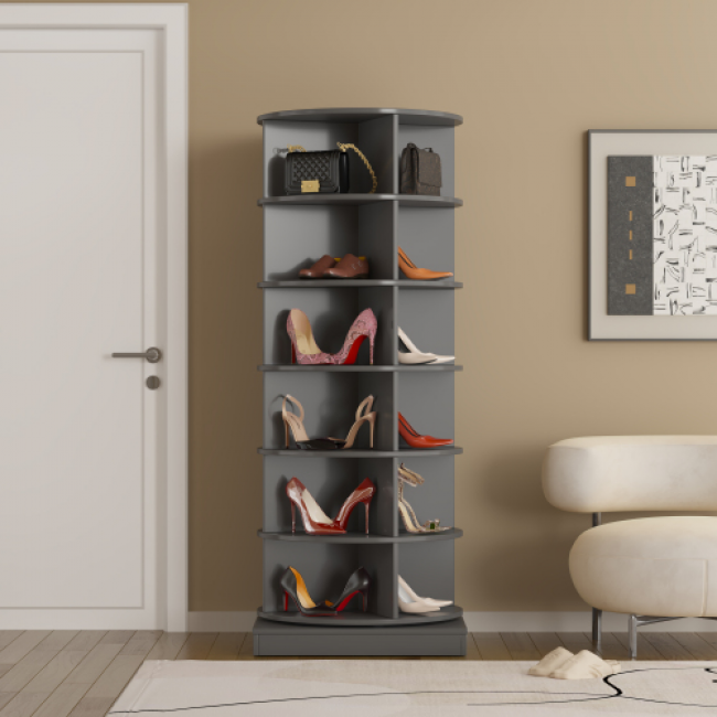Rotating Shoe Cabinet USA 79 Set | OEM Customizable Storage - Image 2