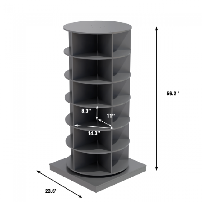 Rotating Shoe Cabinet USA 79 Set | OEM Customizable Storage - Image 3