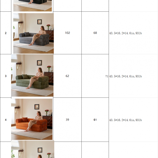 Convertible Sofa Bed 633 Sets - Comfortable Sleep | Factory Direct Wholesale - Image 14