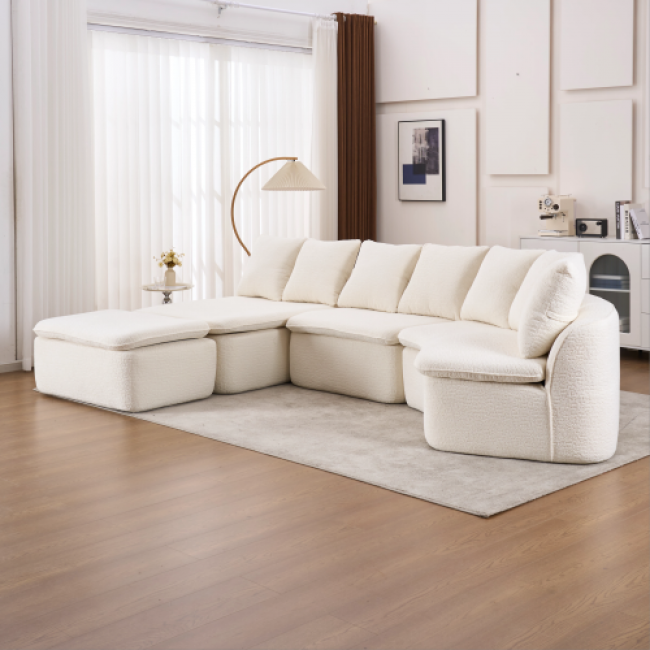 U-Shape Modular Sofa Set 23pc - Comfortable Living Room Seating | Wholesale Direct from Factory - Image 4